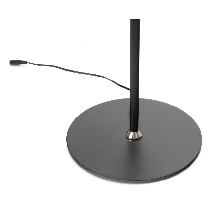 LED Prigušiva podna lampa LED/9W/230V 3000-6500K crna + daljinski upravljač