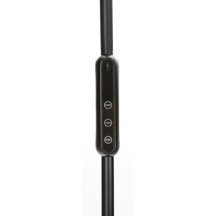 LED Prigušiva podna lampa LED/9W/230V 3000-6500K crna + daljinski upravljač