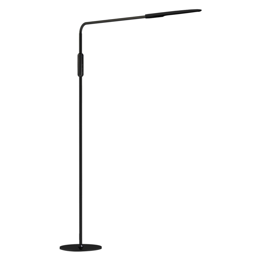 LED Prigušiva podna lampa LED/9W/230V 3000-6500K crna + daljinski upravljač