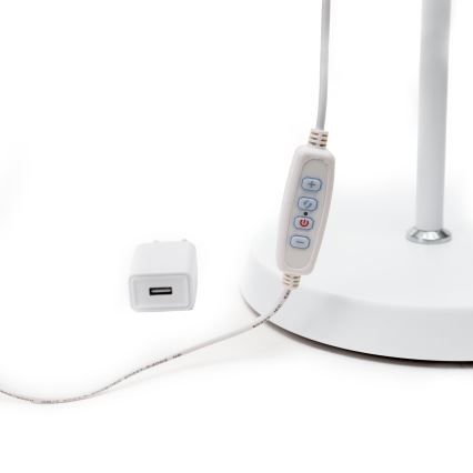 LED Prigušiva podna lampa SIGNUS LED/10W/230V 3000/4500/6500K bijela