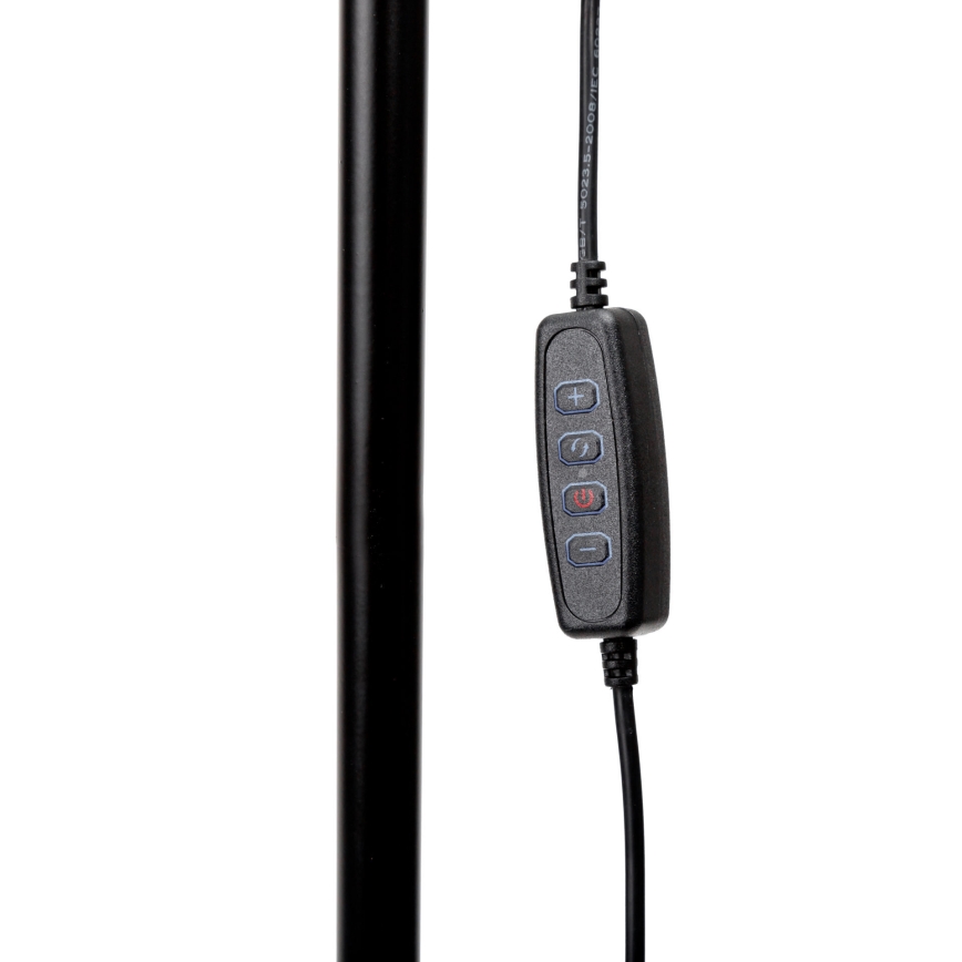 LED Prigušiva podna lampa SIGNUS LED/10W/230V 3000/4500/6500K crna