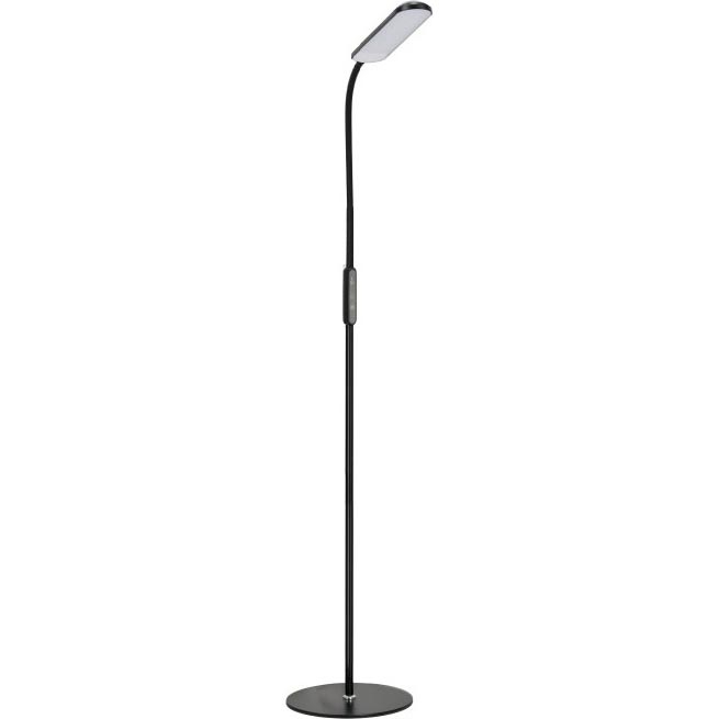 LED Prigušiva podna lampa TEILO LED/10W/230V 3000/4000/6500K crna + daljinski upravljač