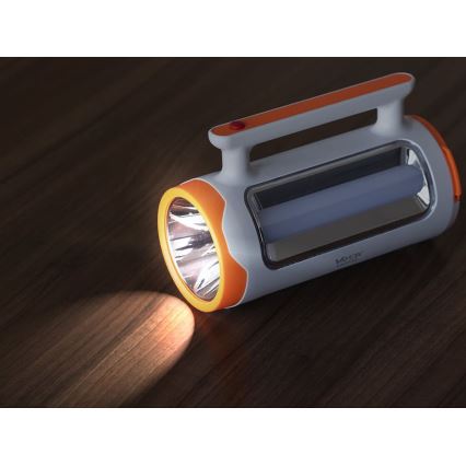 LED Prigušiva punjiva baterijska svjetiljka 2u1 s funkcijom powerbanka LED/5W/230V 3500 mAh