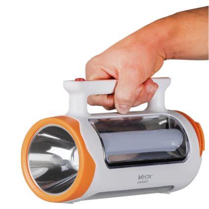 LED Prigušiva punjiva baterijska svjetiljka 2u1 s funkcijom powerbanka LED/5W/230V 3500 mAh