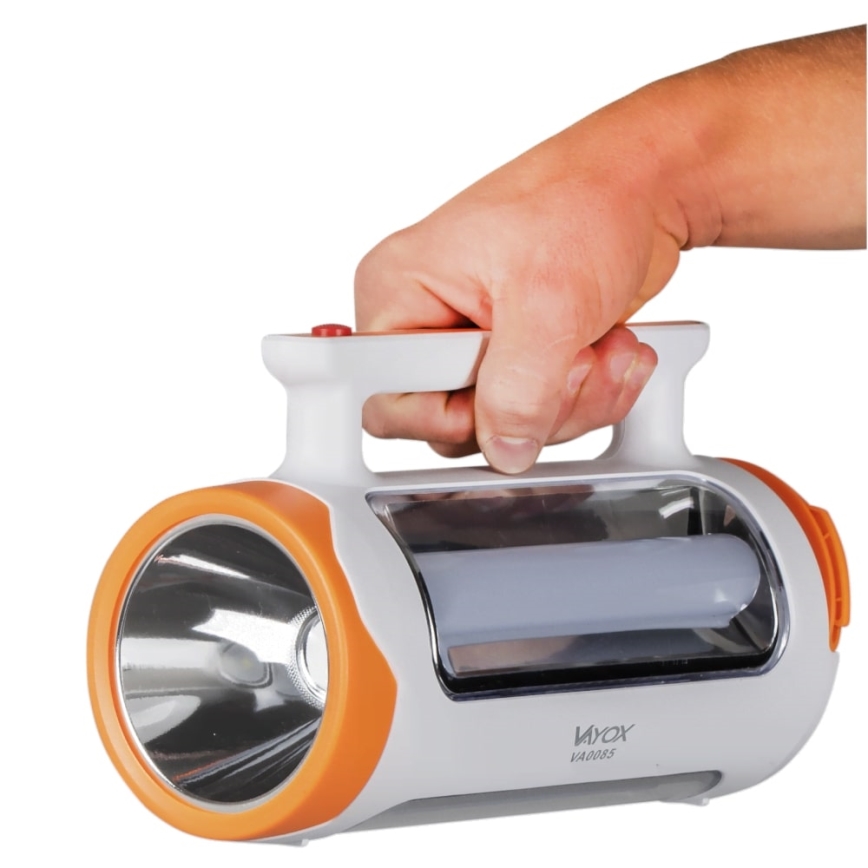 LED Prigušiva punjiva baterijska svjetiljka 2u1 s funkcijom powerbanka LED/5W/230V 3500 mAh