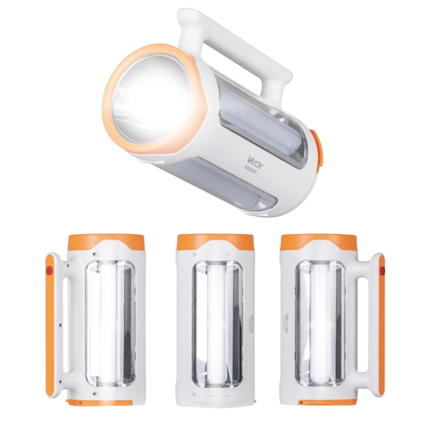 LED Prigušiva punjiva baterijska svjetiljka 2u1 s funkcijom powerbanka LED/5W/230V 3500 mAh