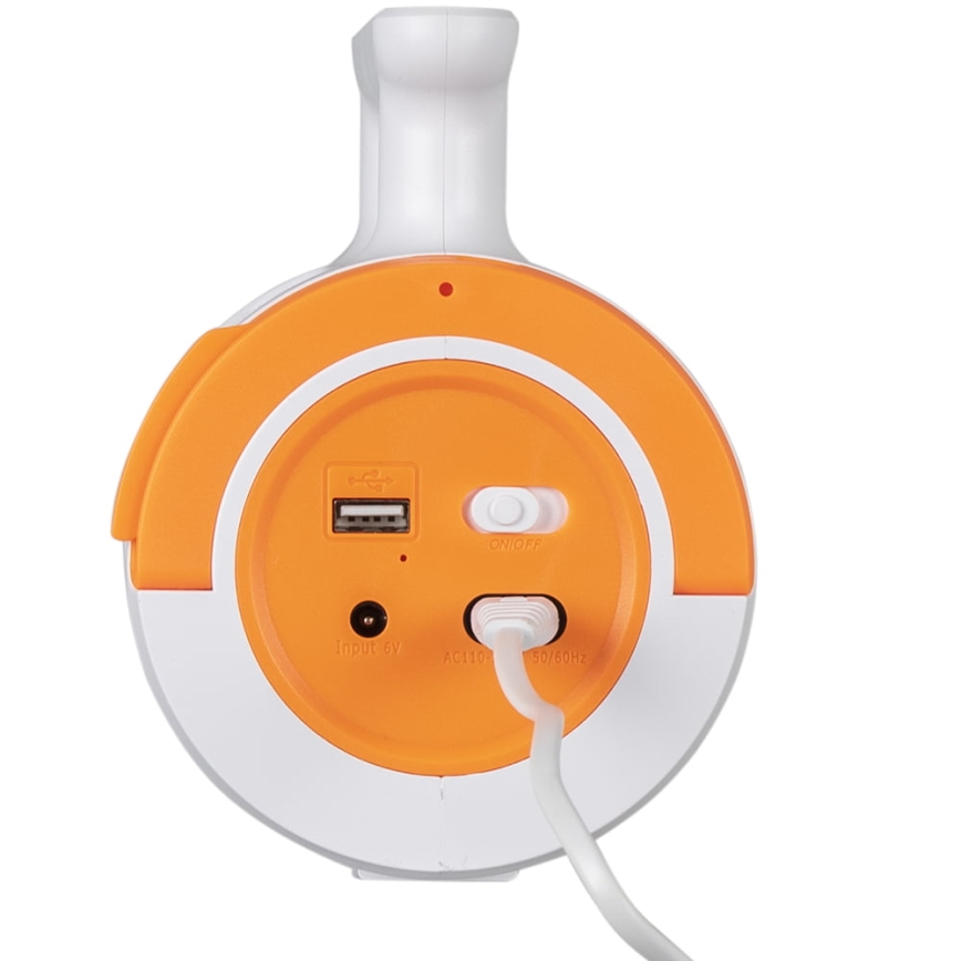 LED Prigušiva punjiva baterijska svjetiljka 2u1 s funkcijom powerbanka LED/5W/230V 3500 mAh