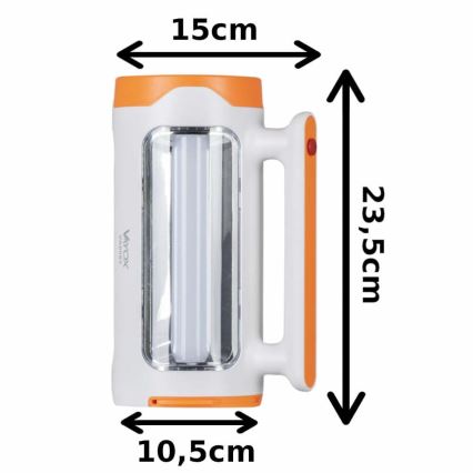 LED Prigušiva punjiva baterijska svjetiljka 2u1 s funkcijom powerbanka LED/5W/230V 3500 mAh