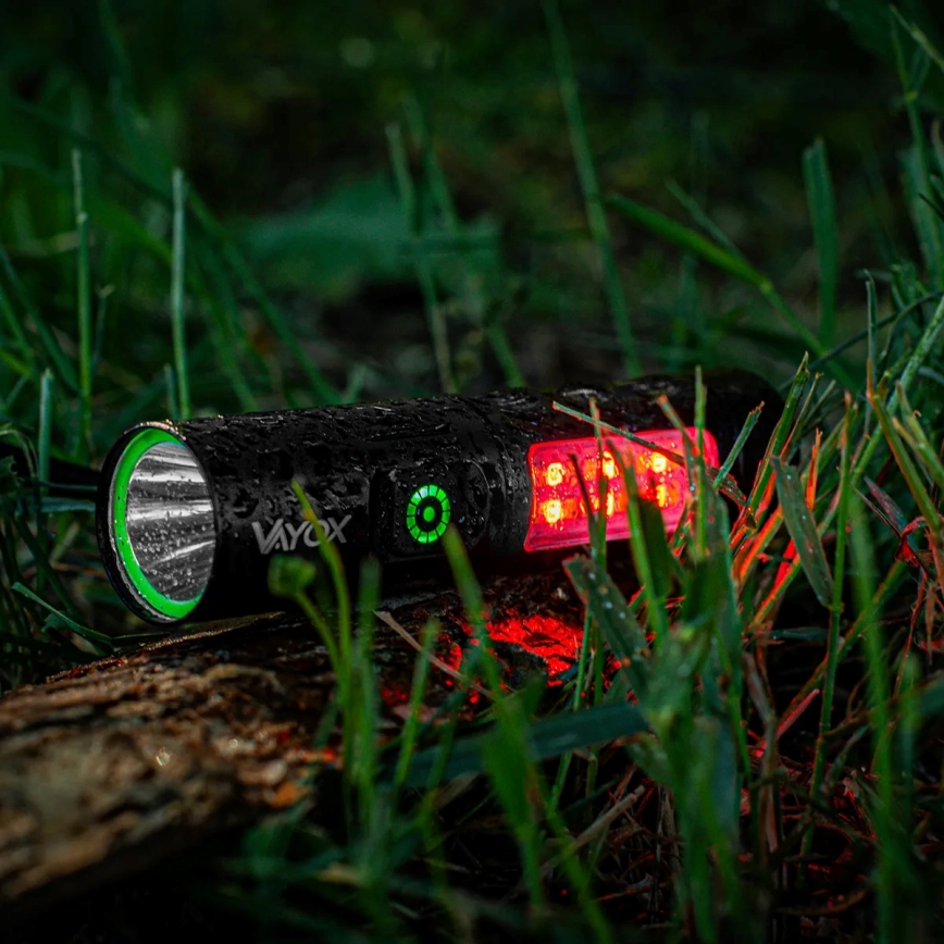 LED Prigušiva punjiva baterijska svjetiljka s crvenim svjetlom LED/5W/5V IPX4 250 lm 2000 mAh