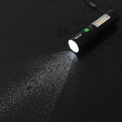 LED Prigušiva punjiva baterijska svjetiljka s crvenim svjetlom LED/5W/5V IPX4 250 lm 2000 mAh
