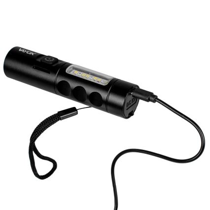 LED Prigušiva punjiva baterijska svjetiljka s crvenim svjetlom LED/5W/5V IPX4 250 lm 2000 mAh