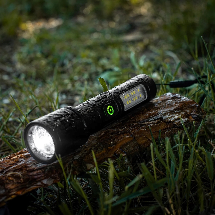 LED Prigušiva punjiva baterijska svjetiljka s crvenim svjetlom LED/5W/5V IPX4 260 lm 2000 mAh