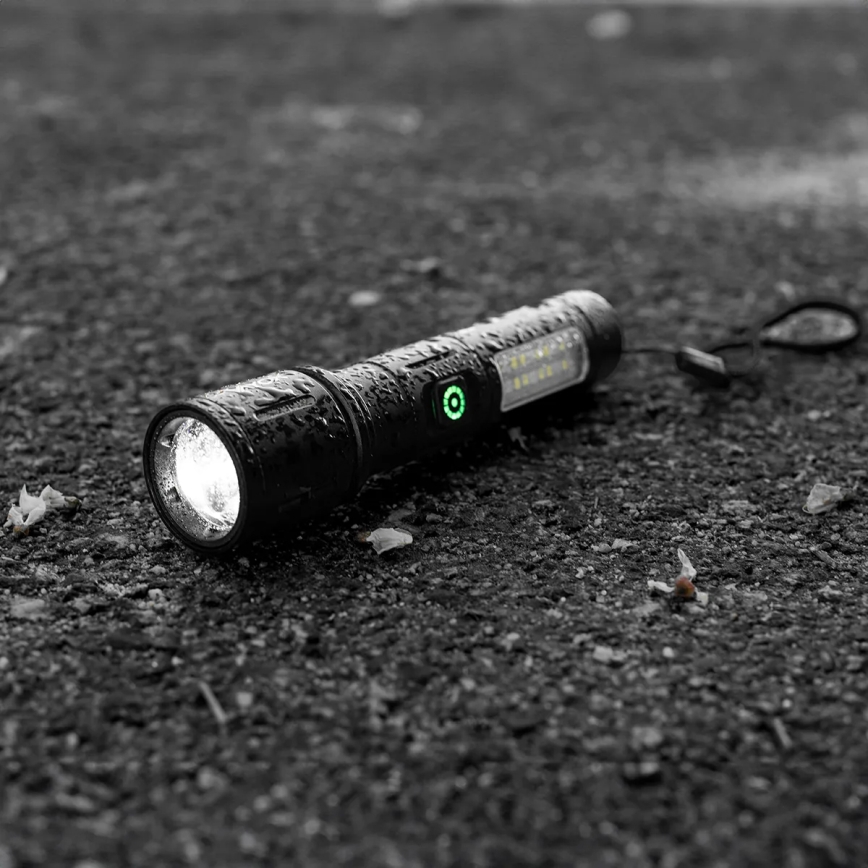 LED Prigušiva punjiva baterijska svjetiljka s crvenim svjetlom LED/5W/5V IPX4 260 lm 2000 mAh
