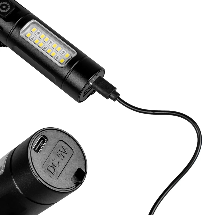 LED Prigušiva punjiva baterijska svjetiljka s crvenim svjetlom LED/5W/5V IPX4 260 lm 2000 mAh