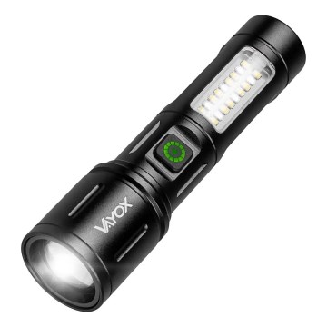 LED Prigušiva punjiva baterijska svjetiljka s crvenim svjetlom LED/5W/5V IPX4 260 lm 2000 mAh