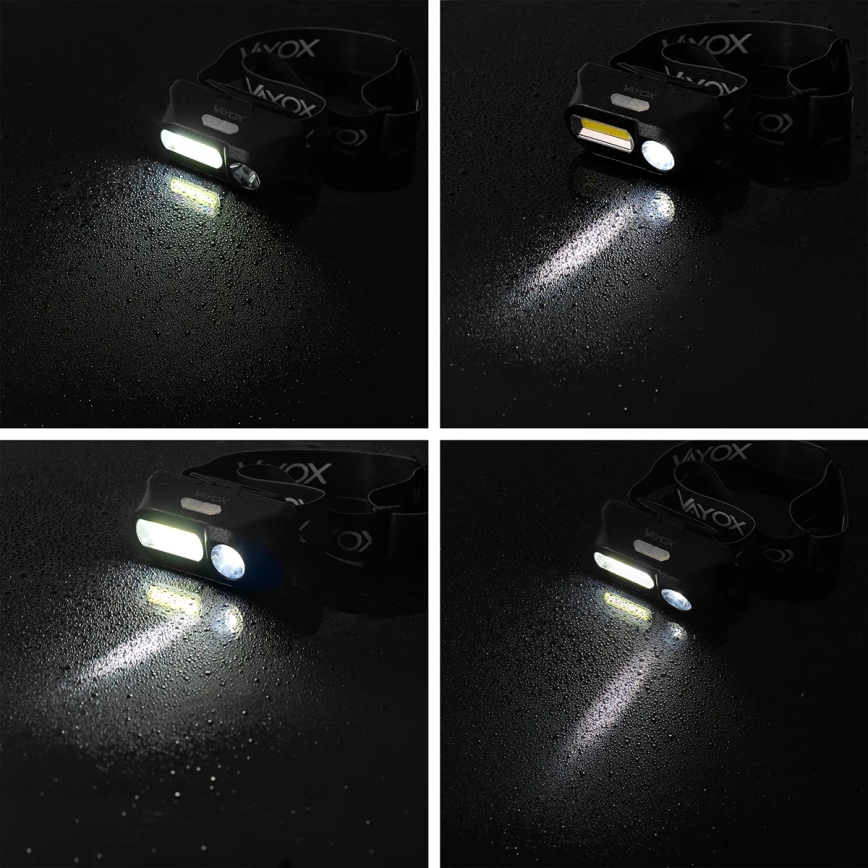 LED Prigušiva punjiva čeona svjetiljka 2xLED/5V IPX4 250 lm 2000 mAh