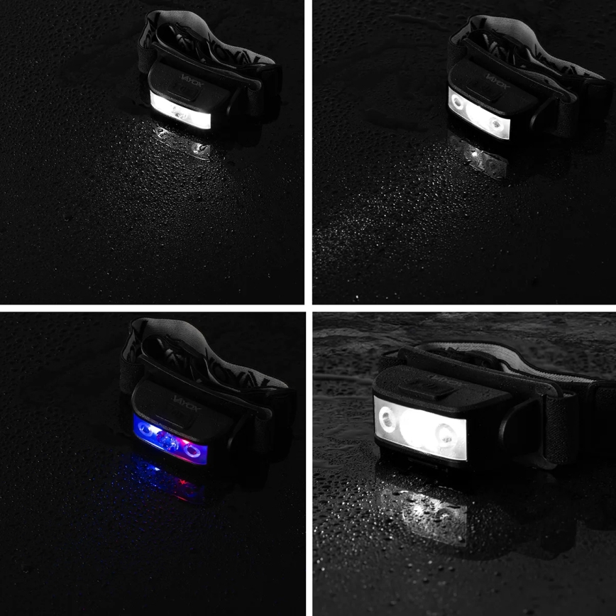 LED Prigušiva punjiva čeona svjetiljka 3xLED/5V IPX4 100 lm 1200 mAh