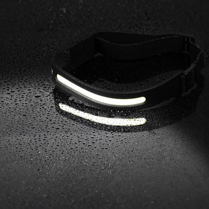 LED Prigušiva punjiva čeona svjetiljka sa senzorom 2xLED/5V IP44 350 lm 1200 mAh