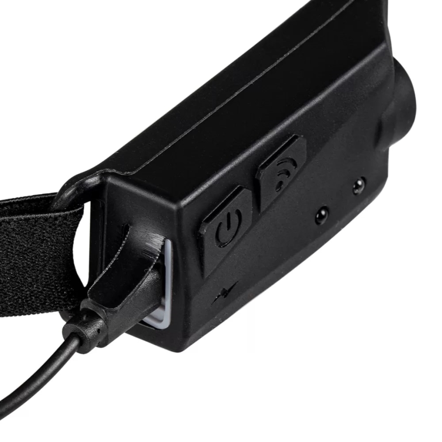 LED Prigušiva punjiva čeona svjetiljka sa senzorom 2xLED/5V IP44 350 lm 1200 mAh