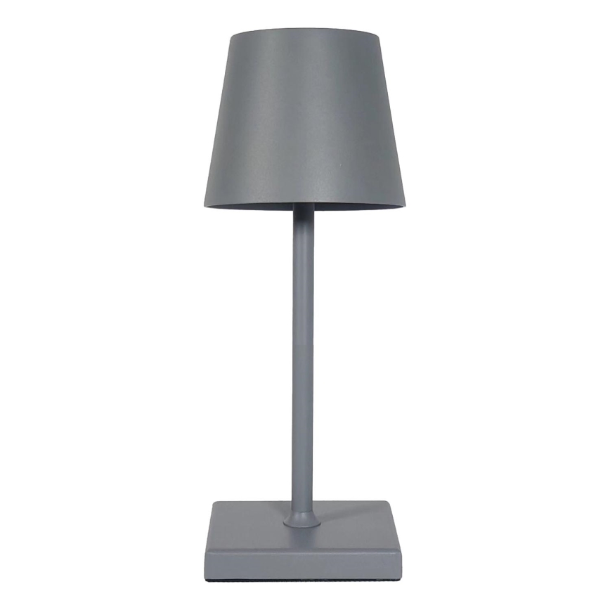 LED Prigušiva punjiva dodirna stolna lampa LED/3,5W/5V 5200mAh siva