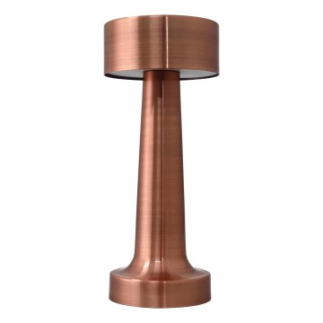 LED Prigušiva punjiva dodirna stolna lampa LED/3W/5V 2000mAh bakrena