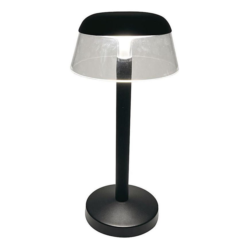 LED Prigušiva punjiva dodirna stolna lampa LED/3W/5V 3000-6000K 1800 mAh crna