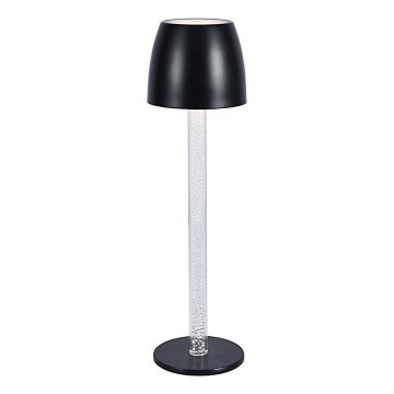 LED Prigušiva punjiva dodirna stolna lampa LED/3W/5V 3000K 1800 mAh crna
