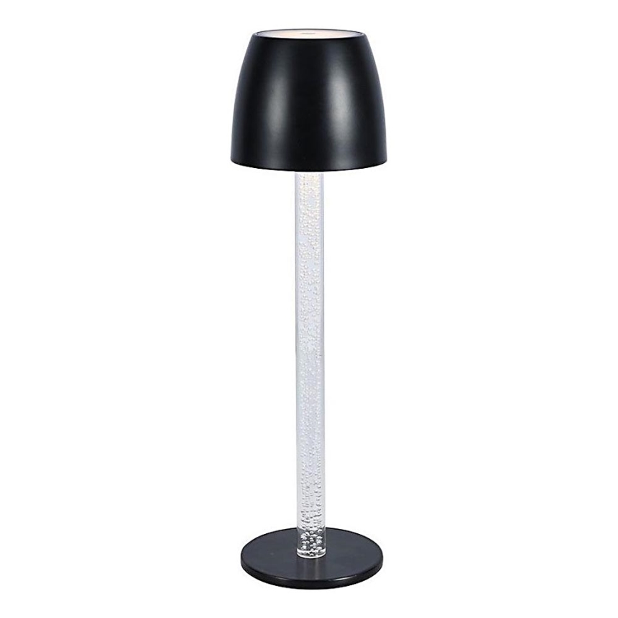 LED Prigušiva punjiva dodirna stolna lampa LED/3W/5V 3000K 1800 mAh crna