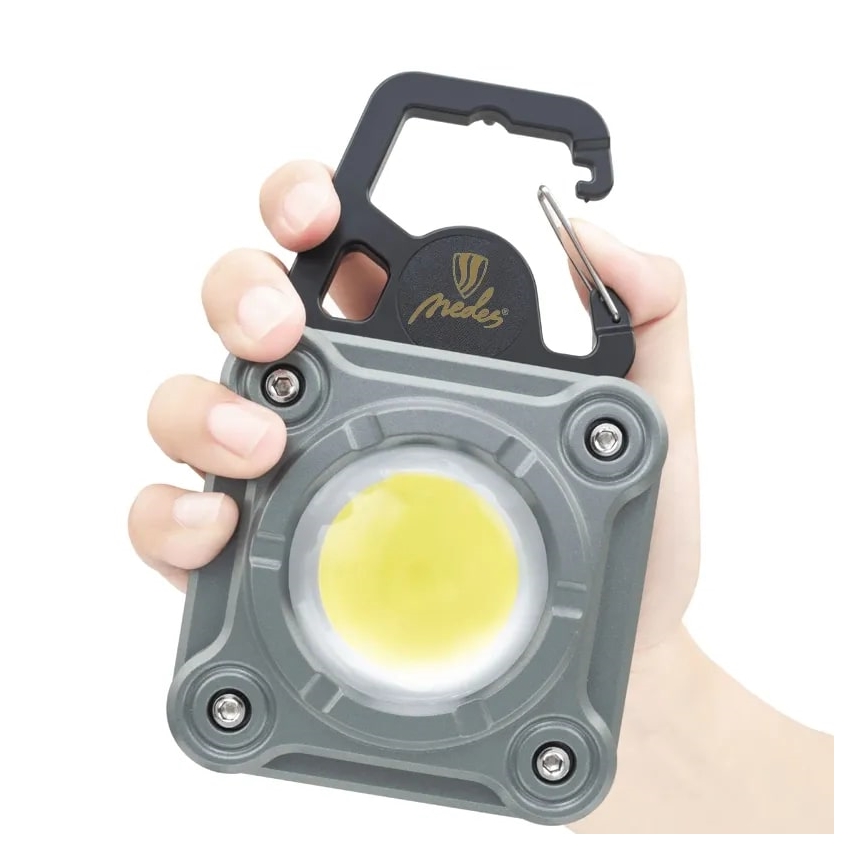 LED Prigušiva punjiva radna svjetiljka LED/15W/5V IPX4 1000 lm 2000 mAh