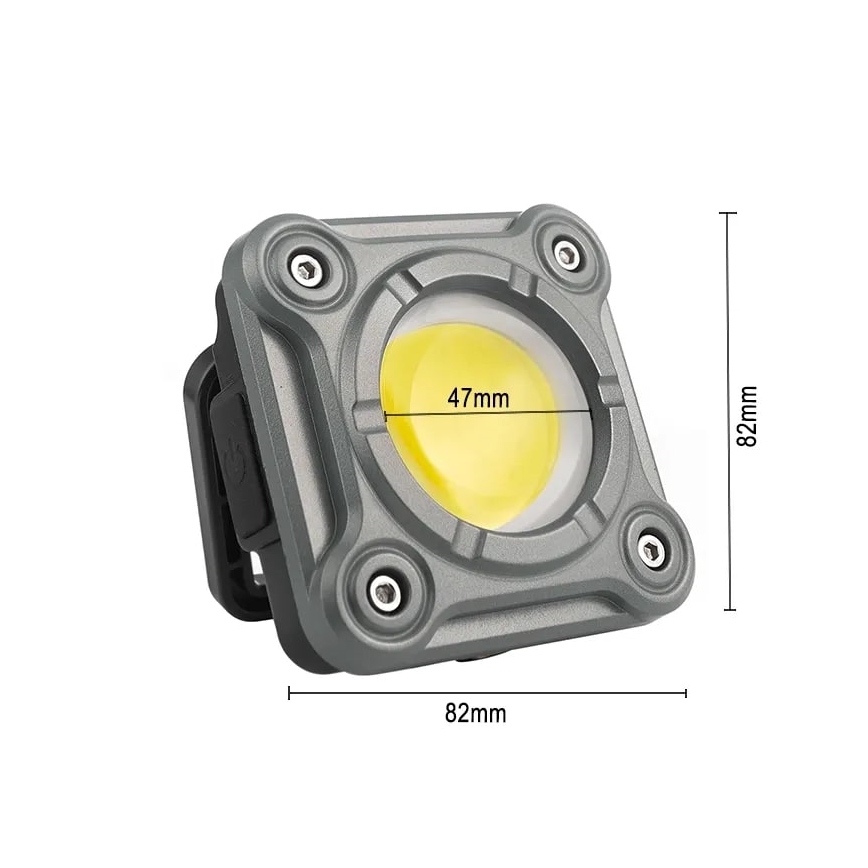 LED Prigušiva punjiva radna svjetiljka LED/15W/5V IPX4 1000 lm 2000 mAh