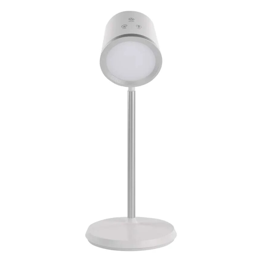 LED Prigušiva punjiva stolna lampa 4u1 LED/6W/3,7V 3000K/4000K/6500K 1500mAh bijela