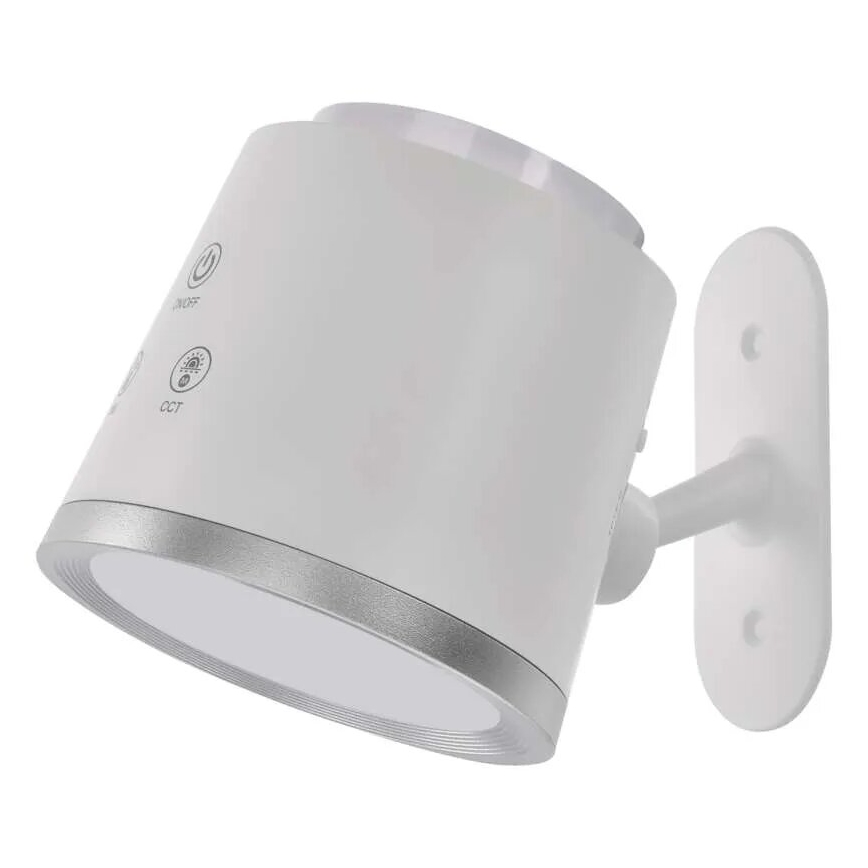 LED Prigušiva punjiva stolna lampa 4u1 LED/6W/3,7V 3000K/4000K/6500K 1500mAh bijela