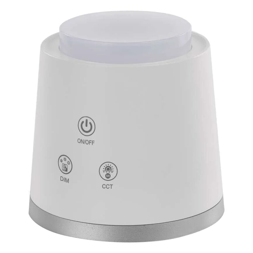 LED Prigušiva punjiva stolna lampa 4u1 LED/6W/3,7V 3000K/4000K/6500K 1500mAh bijela