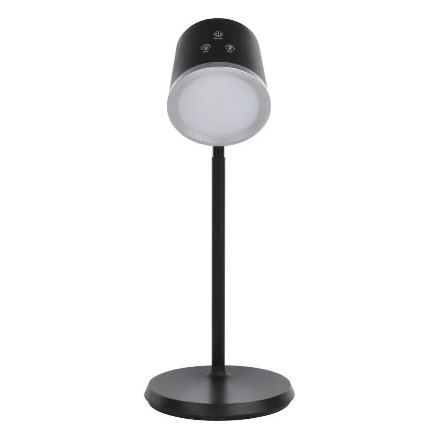 LED Prigušiva punjiva stolna lampa 4u1 LED/6W/3,7V 3000K/4000K/6500K 1500mAh crna