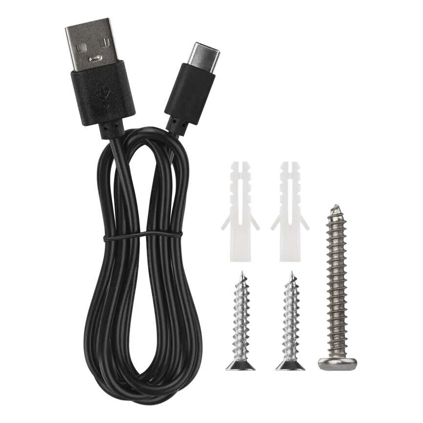 LED Prigušiva punjiva stolna lampa 4u1 LED/6W/3,7V 3000K/4000K/6500K 1500mAh crna