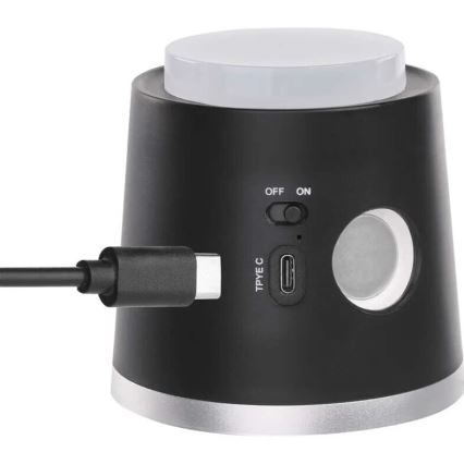 LED Prigušiva punjiva stolna lampa 4u1 LED/6W/3,7V 3000K/4000K/6500K 1500mAh crna