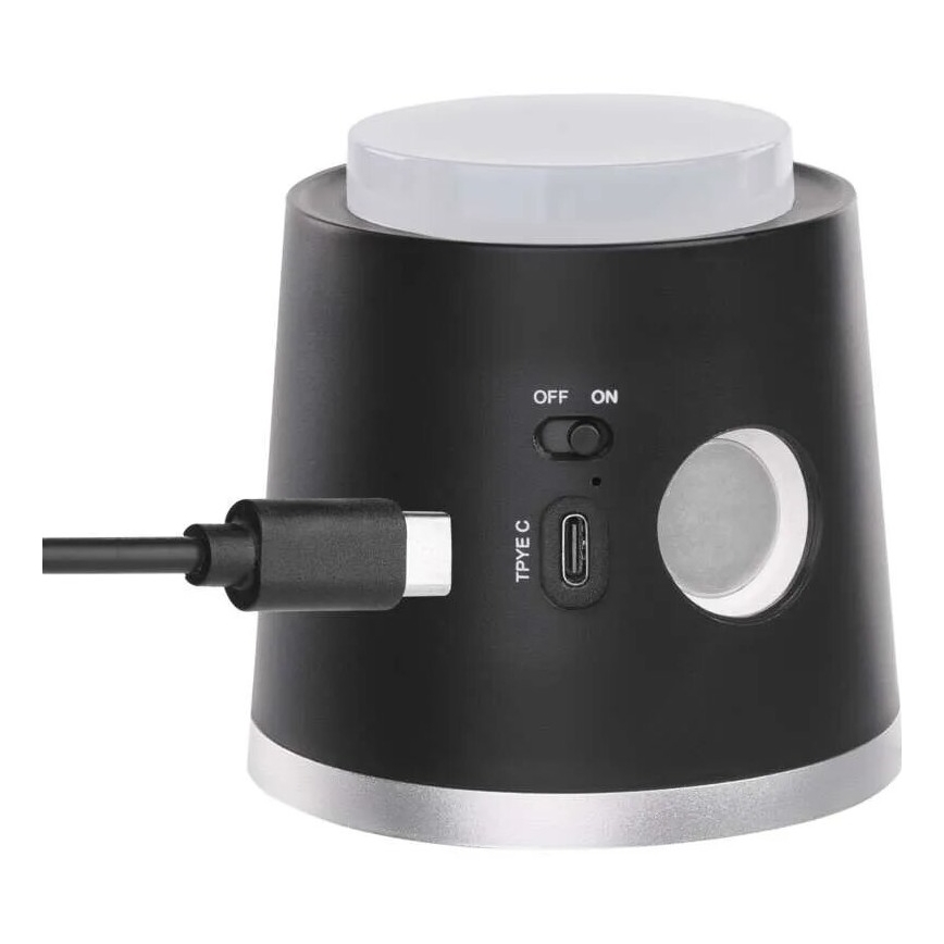 LED Prigušiva punjiva stolna lampa 4u1 LED/6W/3,7V 3000K/4000K/6500K 1500mAh crna