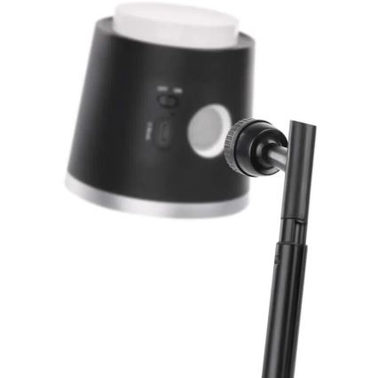 LED Prigušiva punjiva stolna lampa 4u1 LED/6W/3,7V 3000K/4000K/6500K 1500mAh crna