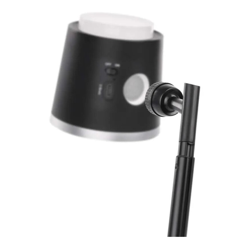 LED Prigušiva punjiva stolna lampa 4u1 LED/6W/3,7V 3000K/4000K/6500K 1500mAh crna