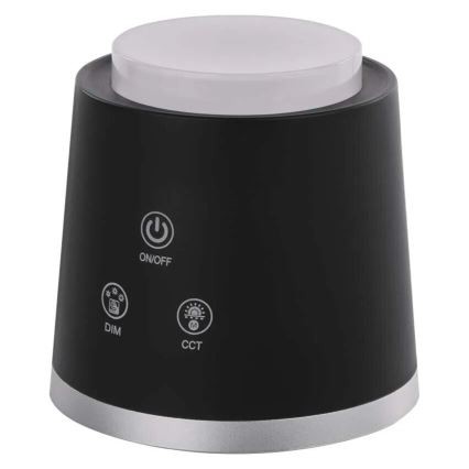 LED Prigušiva punjiva stolna lampa 4u1 LED/6W/3,7V 3000K/4000K/6500K 1500mAh crna