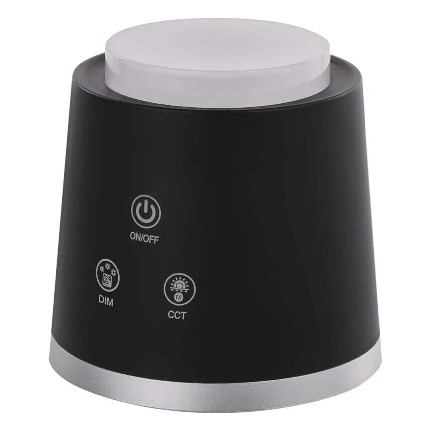 LED Prigušiva punjiva stolna lampa 4u1 LED/6W/3,7V 3000K/4000K/6500K 1500mAh crna