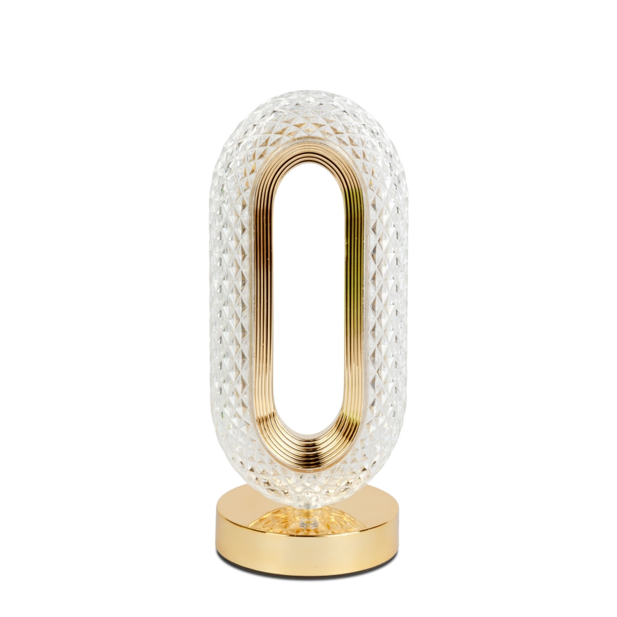 LED s prigušivanjem punjiva stolna svjetiljka DUBAI LED/2W/5V 2700K/4000K/6500K 400 mAh zlatna