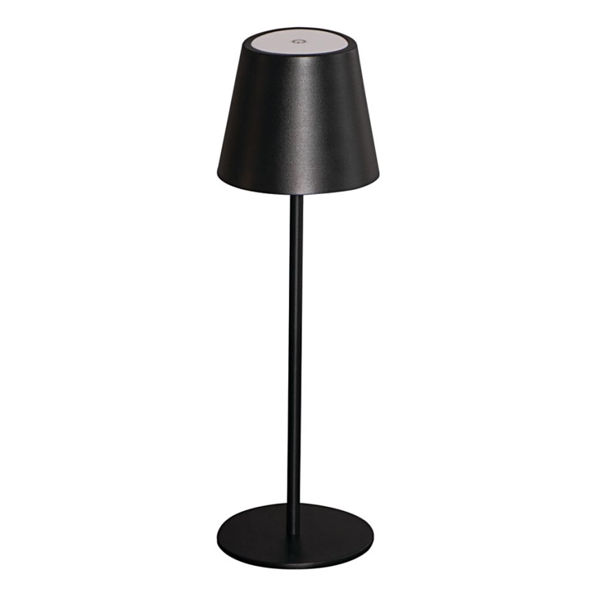 LED Prigušiva punjiva stolna lampa INITA LED/1,2W/1800 mAh IP54 crna