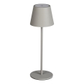 LED Prigušiva punjiva stolna lampa INITA LED/1,2W/1800 mAh IP54 siva