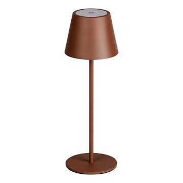LED Prigušiva punjiva stolna lampa INITA LED/1,2W/1800 mAh IP54 smeđa