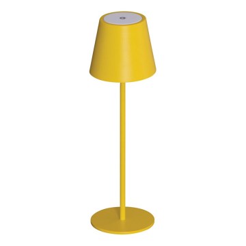 LED Prigušiva punjiva stolna lampa INITA LED/1,2W/1800 mAh IP54 žuta