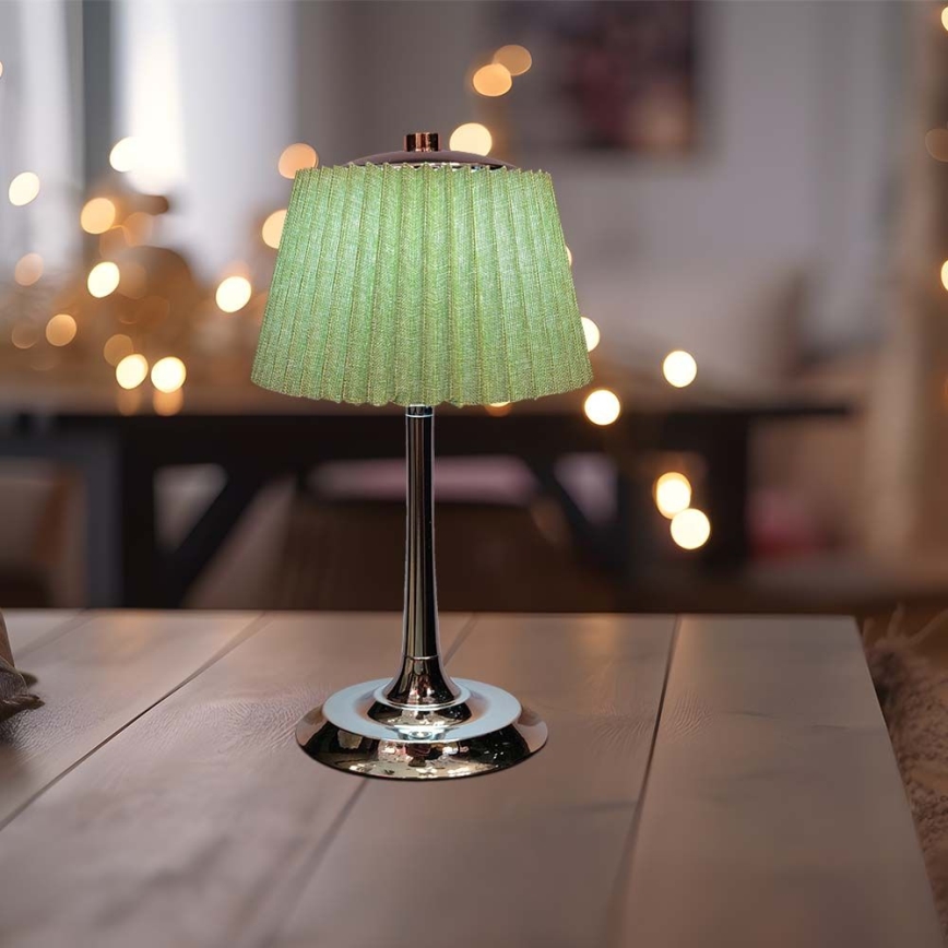 LED Prigušiva punjiva dodirna stolna lampa LED/1,5W/5V 3000/4000/6000K 1800 mAh zelena