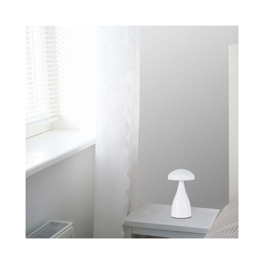 LED Prigušiva punjiva stolna lampa na dodir LED/1W/5V 3000-6000K 1800 mAh bijela