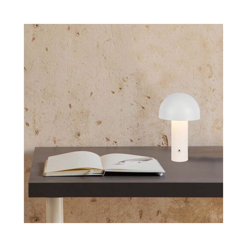 LED Prigušiva punjiva stolna lampa na dodir LED/1W/5V 3000-6000K 1800 mAh bijela