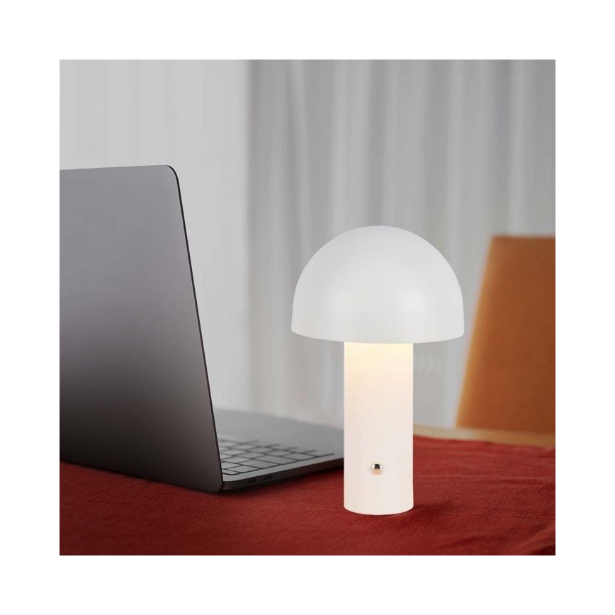 LED Prigušiva punjiva stolna lampa na dodir LED/1W/5V 3000-6000K 1800 mAh bijela